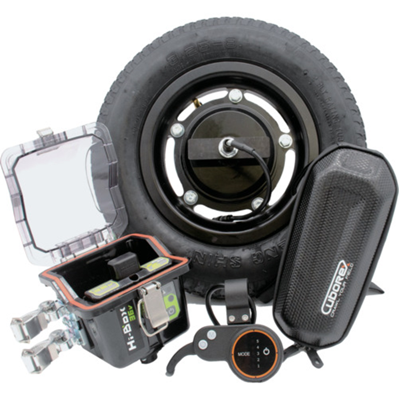 CuboRex 一輪車電動化キット E-cat Kit2 AEC2-13 バッテリーなし 充電器なし ブレーキなし 1セット（ご注文単位1セット）【直送品】