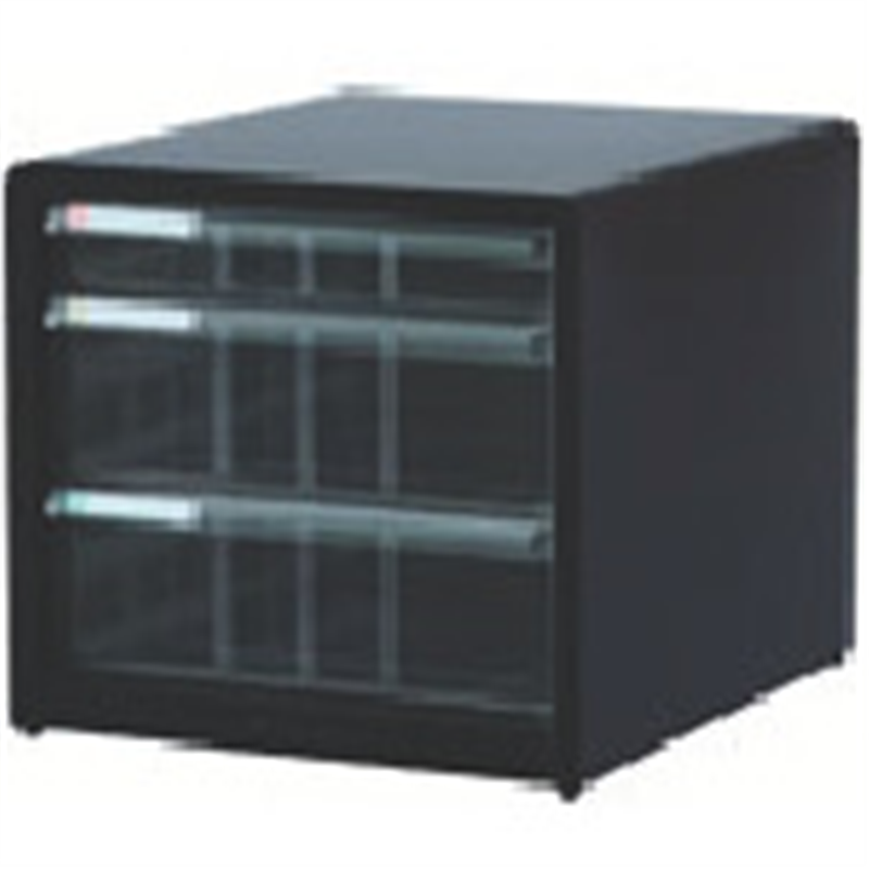 ナカバヤシ 書類ケース アバンテV2レタ-ケ-ス 浅1段×深2段 黒 1台（ご注文単位1台）【直送品】