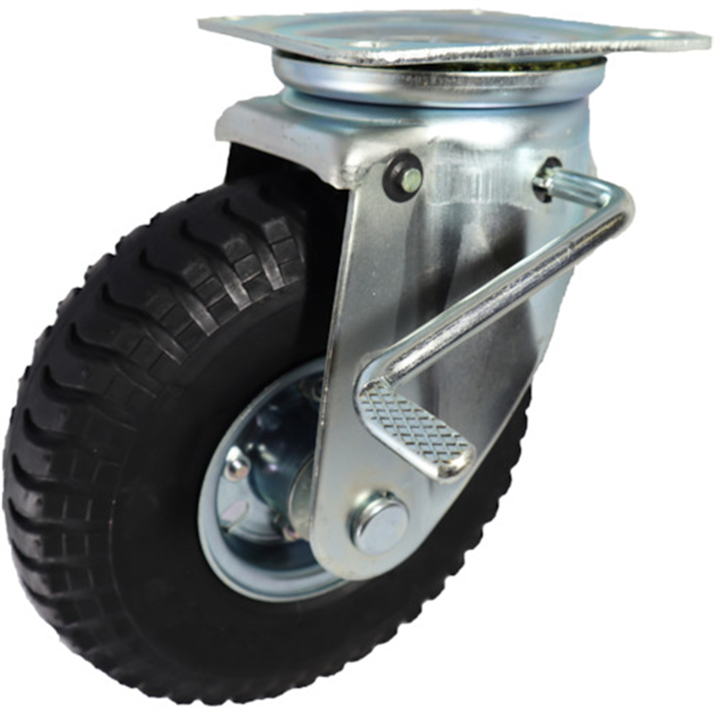 ヨドノ ノーパンクタイヤ自在車ストッパー付 1個（ご注文単位1個）【直送品】