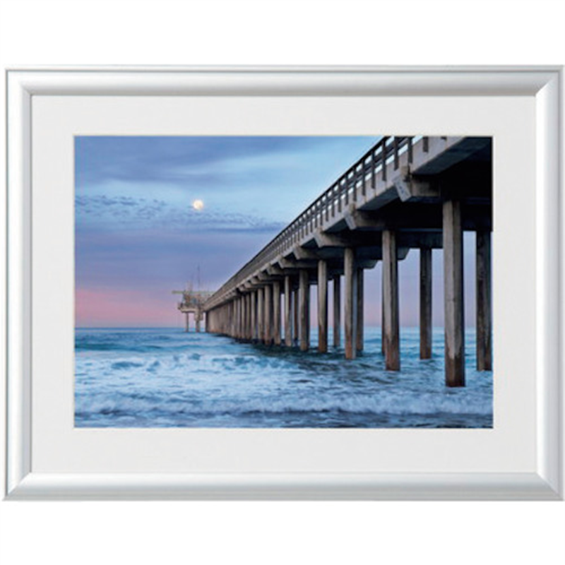 Kenko 1250280 アルミ額縁 ルック・マイルド A4 シルバー ALM-A4-SV 1枚（ご注文単位1枚）【直送品】