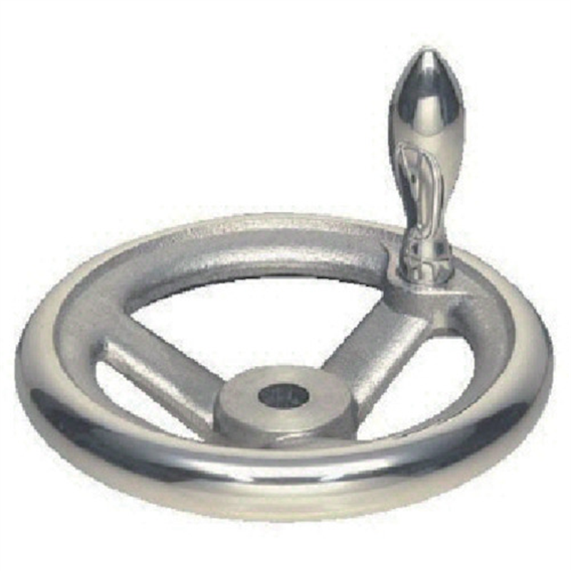 イマオ アルミ朝顔型ハンドル車 ハンドル径80mm 1個（ご注文単位1個）【直送品】