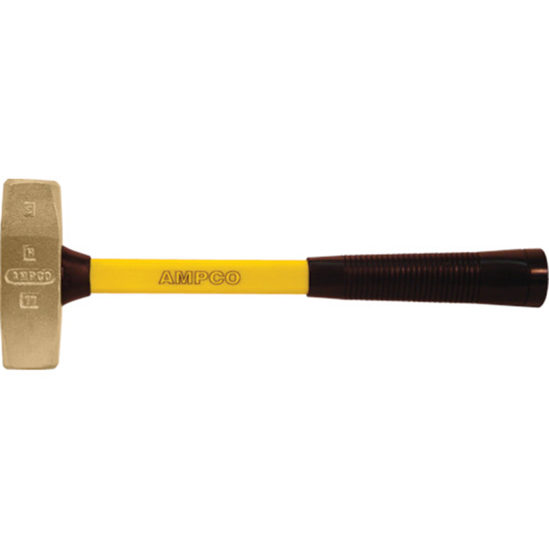 Ampco 防爆両口ハンマー(グラスファイバーハンドル) 頭径38mm 頭長130mm 1丁（ご注文単位1丁）【直送品】