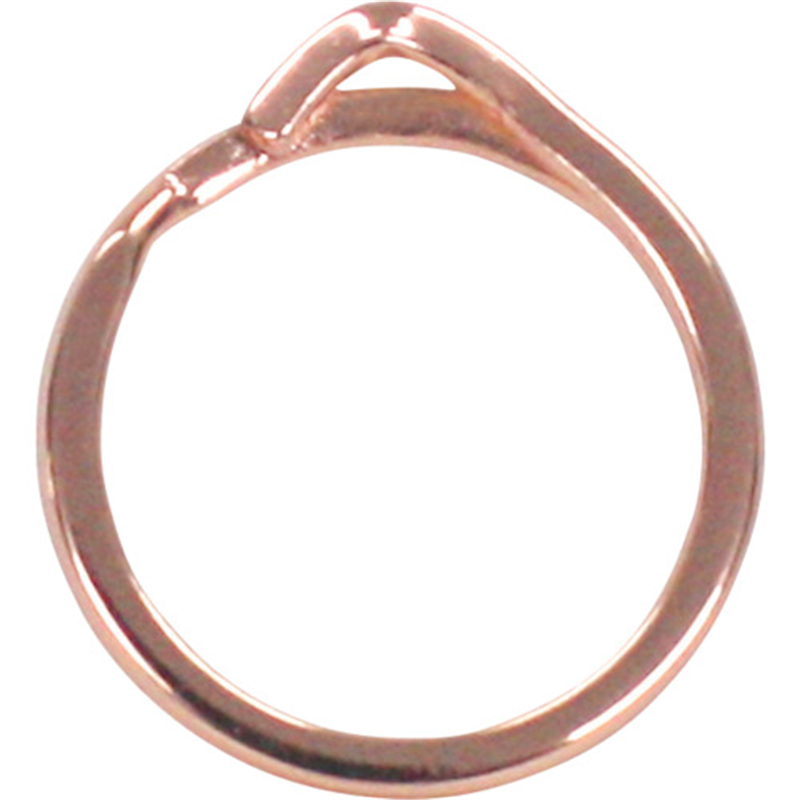 KONTEC 指や爪にやさしいキーリング リング内径約15mm 2個入 ピンクゴールド 1袋（ご注文単位1袋）【直送品】