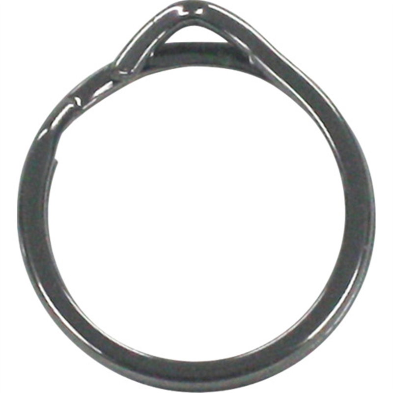 KONTEC 指や爪にやさしいキーリング リング内径約15mm 2個入 ブラック 1袋（ご注文単位1袋）【直送品】