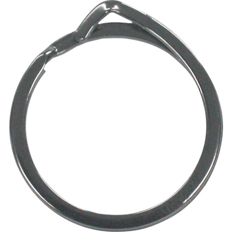 KONTEC 指や爪にやさしいキーリング リング内径約25mm 1個入 ブラック 1袋（ご注文単位1袋）【直送品】