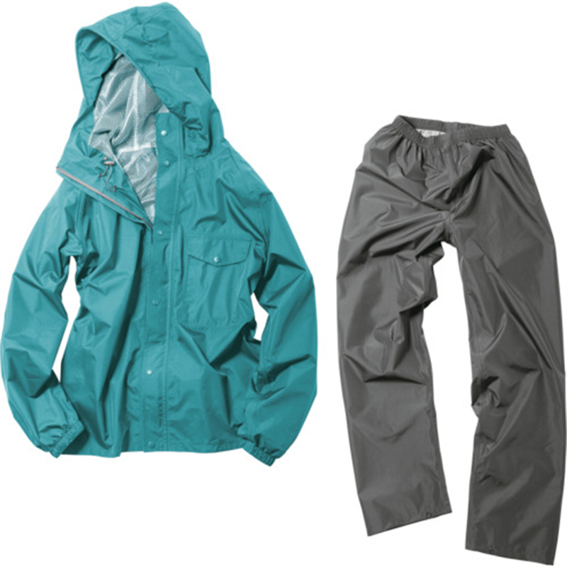 Makku デイリーレインスーツ ターコイズ 4L 1着（ご注文単位1着）【直送品】