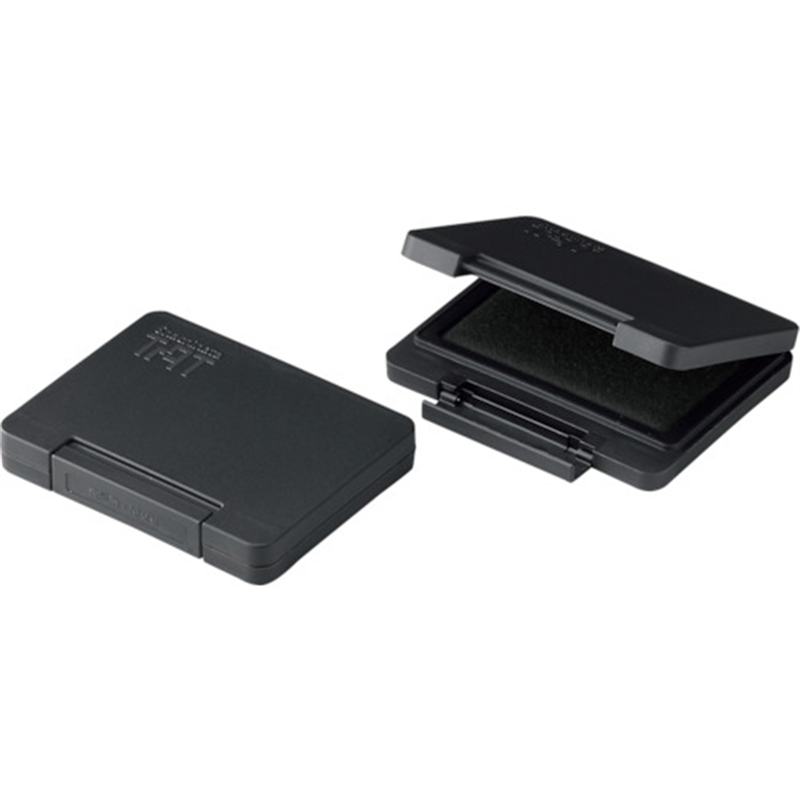 シヤチハタ 強着スタンプ台タート金属用中形 黒 1個（ご注文単位1個）【直送品】