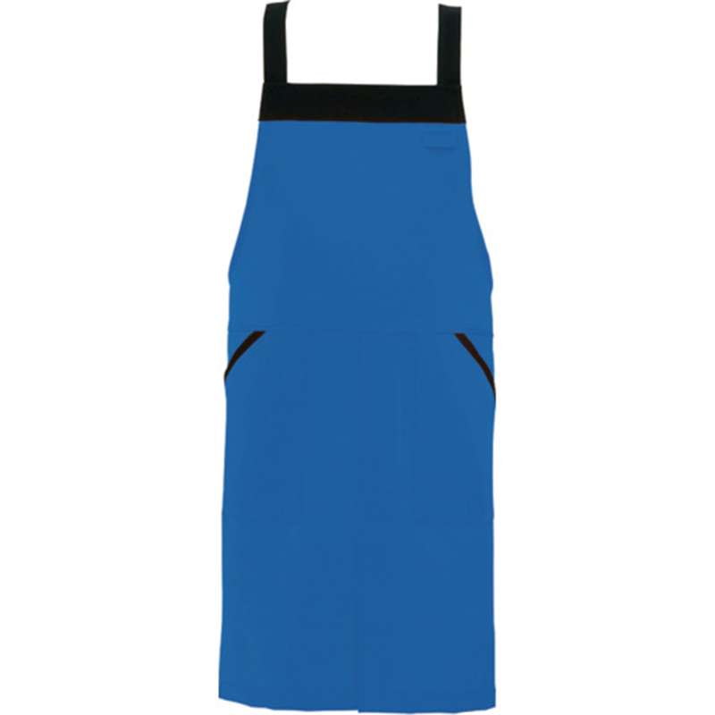 アイトス 胸当てエプロン AZ8654 ブルー F 1枚（ご注文単位1枚）【直送品】