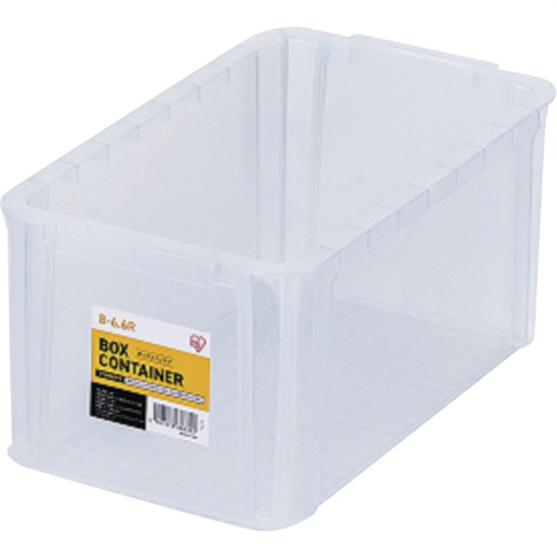 IRIS 299258 BOXコンテナ B-6.6R クリア 1個（ご注文単位1個）【直送品】