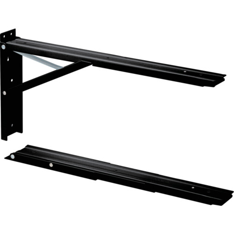 TANNER 大型おりたたみ棚受けジャンボ 60cm 黒 1組（ご注文単位1組）【直送品】