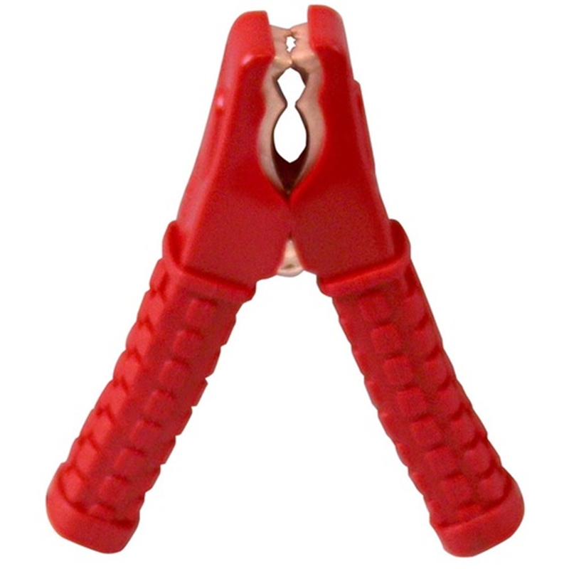 Meltec ブースタークリップ 絶縁カバー付き 赤 50A 1個(ご注文単位1個)【直送品】