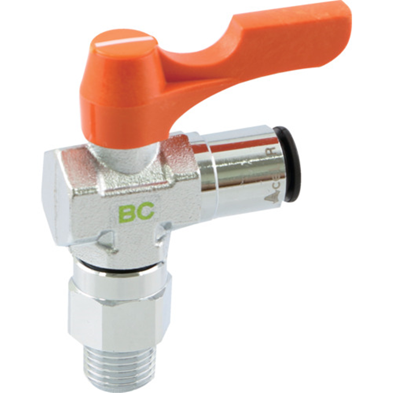 ASOH 外ネジ×ワンタッチチューブ(RoHS指令相当品) PT1/4×φ8 1個（ご注文単位1個）【直送品】