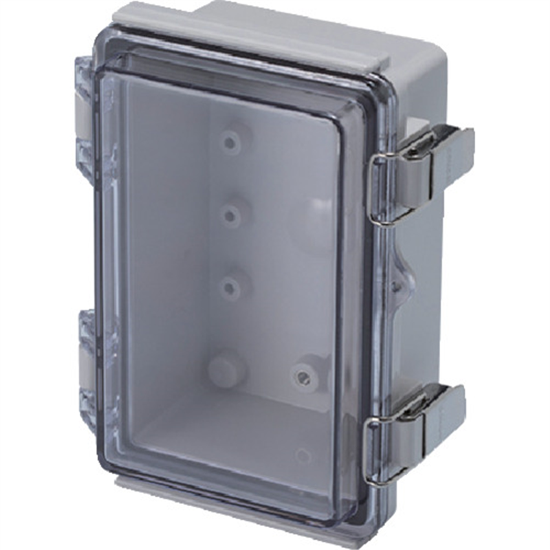 タカチ 防水・防塵ボックス 透明/ホワイトグレー 100×150×70 1台（ご注文単位1台）【直送品】