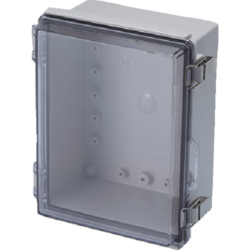 タカチ 防水・防塵ボックス 透明/ホワイトグレー 160×210×100 1台（ご注文単位1台）【直送品】