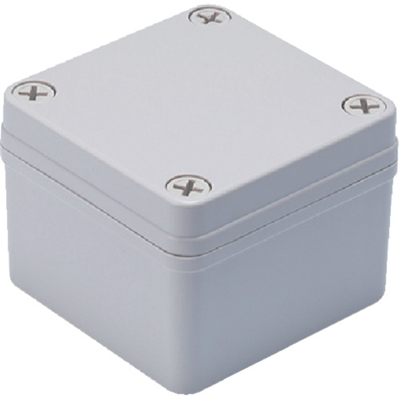 タカチ 防水・防塵ボックス ホワイトグレー 80×80×60 1台（ご注文単位1台）【直送品】