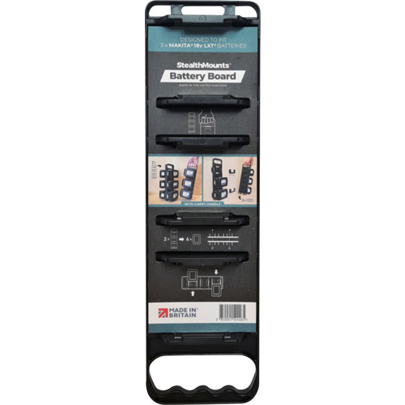 ステルスマウント バッテリーボードハンドルブラック 1個（ご注文単位1個）【直送品】