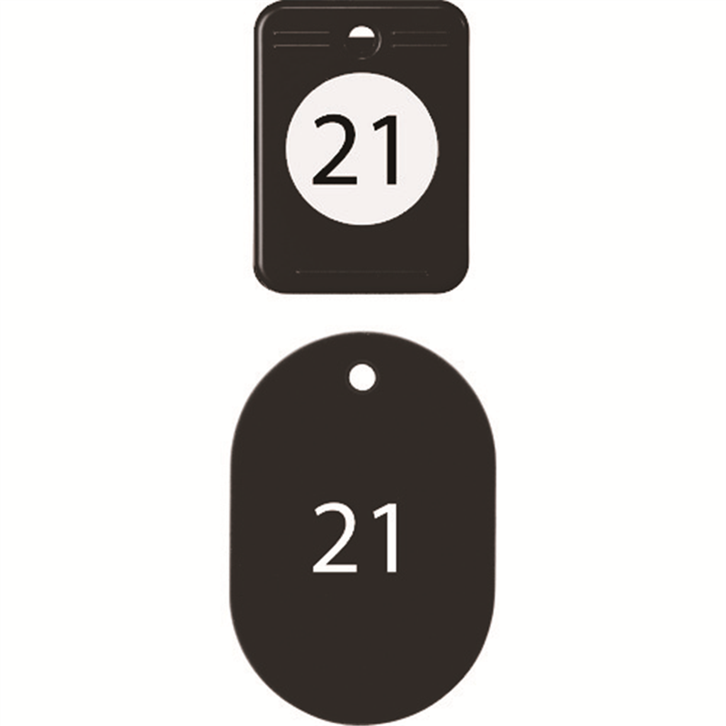 OP クロークチケット 21~40番 黒 (20組入) 1箱（ご注文単位1箱）【直送品】