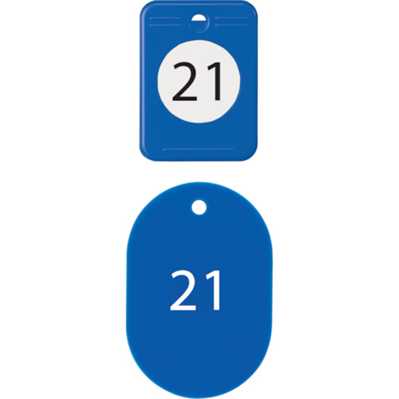 OP クロークチケット 21~40番 青 (20組入) 1箱（ご注文単位1箱）【直送品】
