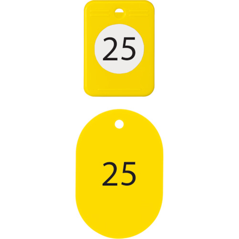 OP クロークチケット 21~40番 黄 (20組入) 1箱（ご注文単位1箱）【直送品】