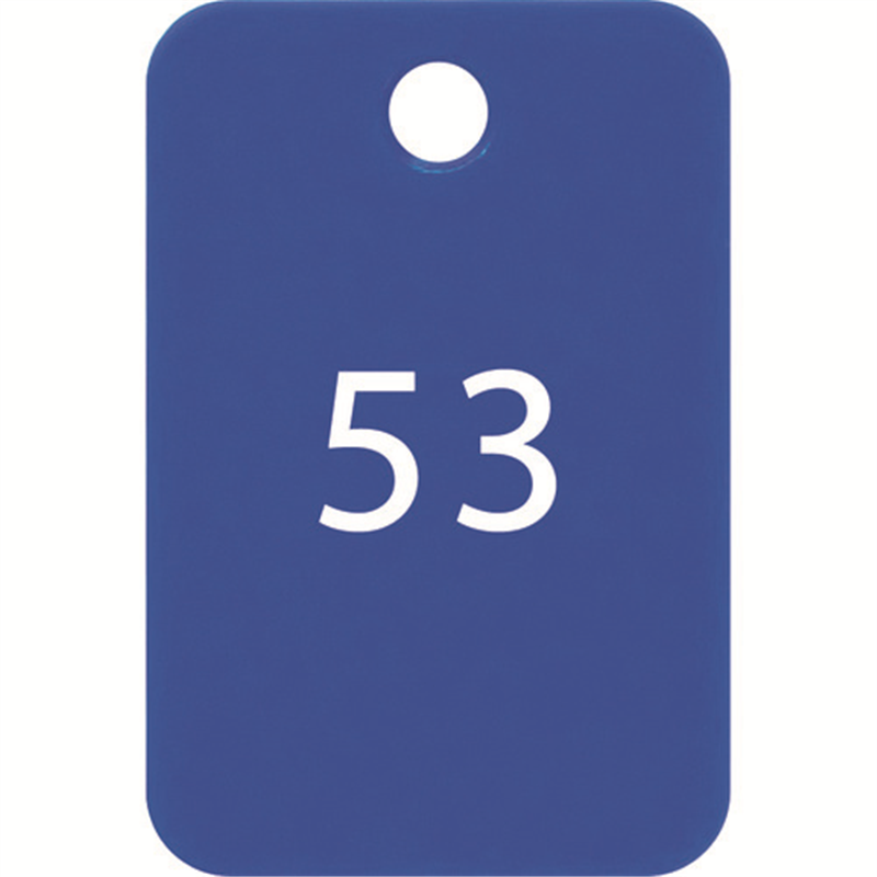 OP 番号札 四角 大 番号入り51~75 青 (25枚入) 1箱（ご注文単位1箱）【直送品】