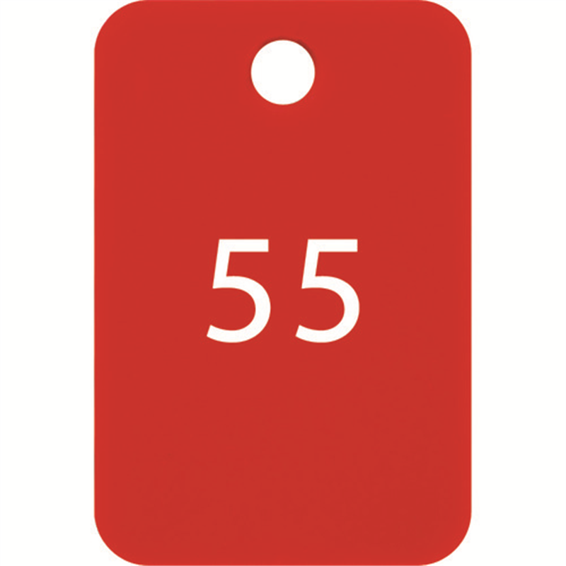 OP 番号札 四角 大 番号入り51~75 赤 (25枚入) 1箱（ご注文単位1箱）【直送品】