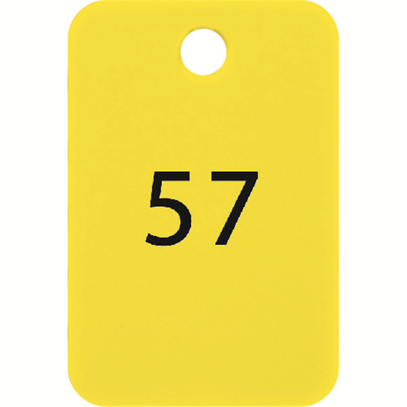 OP 番号札 四角 大 番号入り51~75 黄 (25枚入) 1箱（ご注文単位1箱）【直送品】