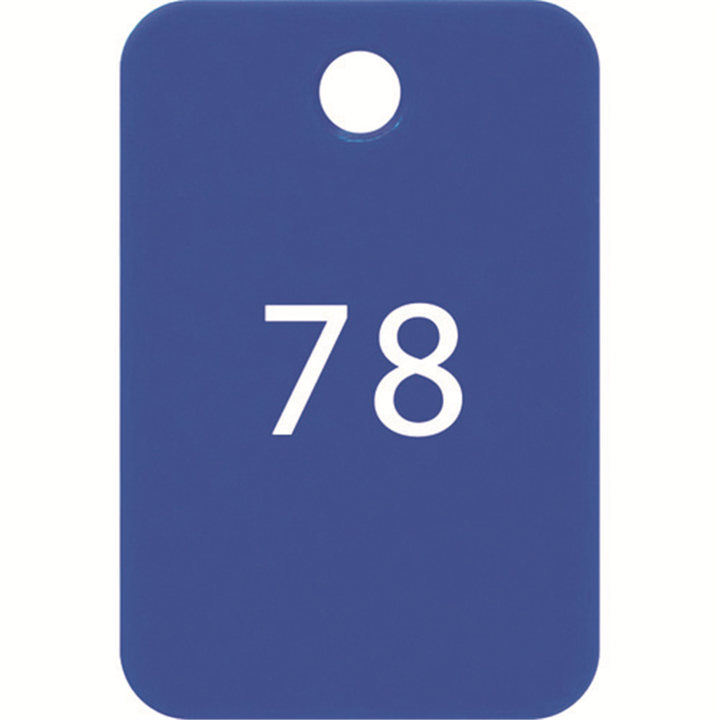 OP 番号札 四角 大 番号入り76~100 青 (25枚入) 1箱（ご注文単位1箱）【直送品】