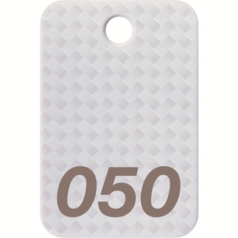 OP 番号札 四角 大 番号入り26~50 白 (25枚入) 1箱（ご注文単位1箱）【直送品】