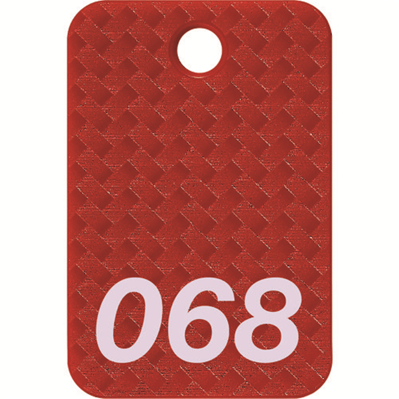OP 番号札 四角 大 番号入り51~75 赤 (25枚入) 1箱（ご注文単位1箱）【直送品】