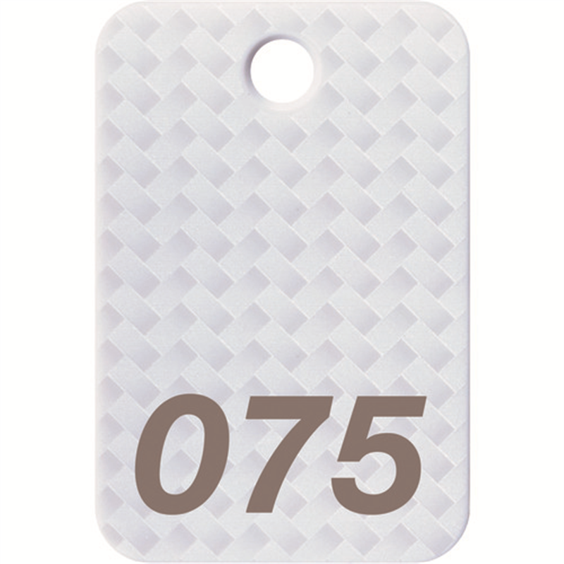 OP 番号札 四角 大 番号入り51~75 白 (25枚入) 1箱（ご注文単位1箱）【直送品】