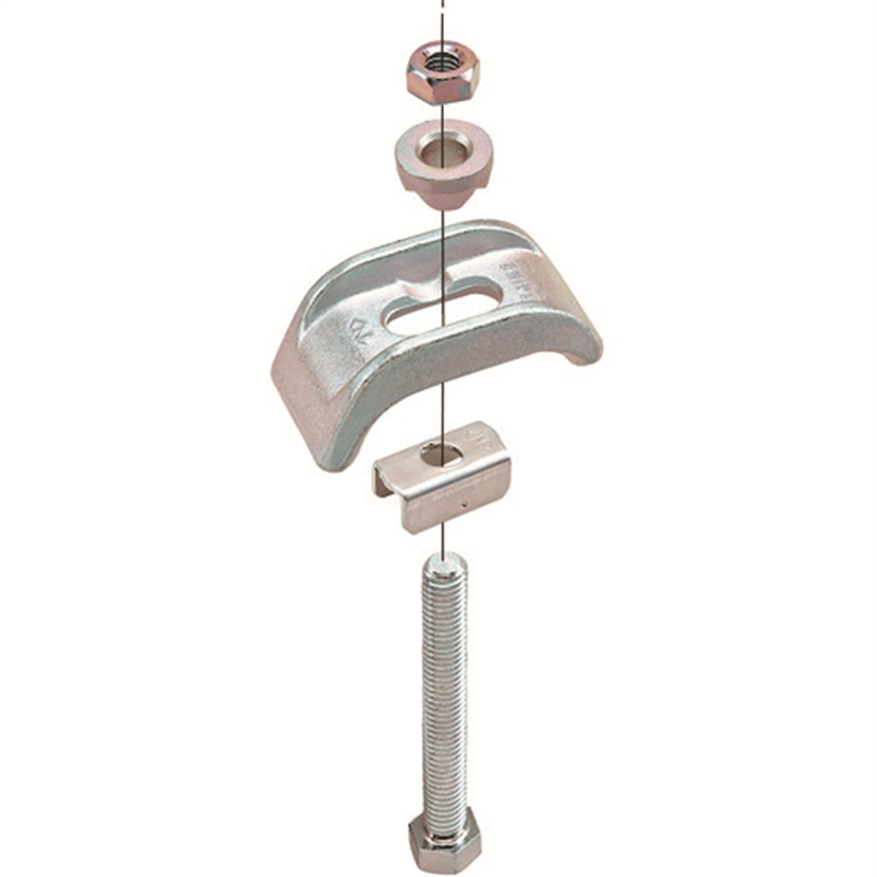 NEGUROSU チャンネル支持金具 1個（ご注文単位1個）【直送品】