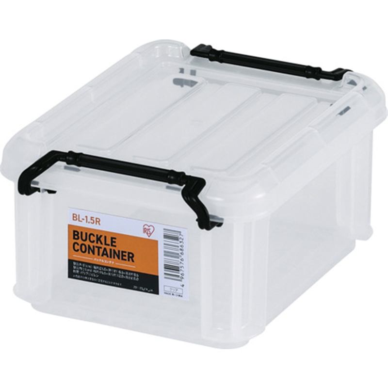 IRIS 299260 バックルコンテナ クリア 1個（ご注文単位1個）【直送品】