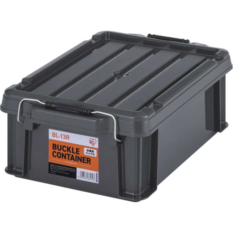 IRIS 299200 バックルコンテナ BL-13R チャコールグレー 1個（ご注文単位1個）【直送品】