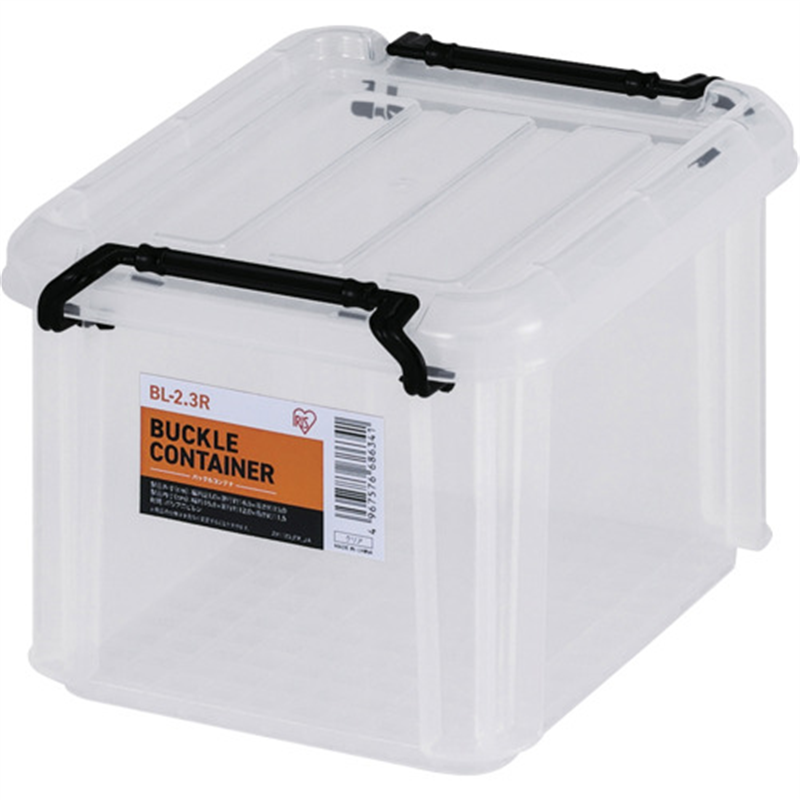IRIS 299262 バックルコンテナ クリア 1個（ご注文単位1個）【直送品】