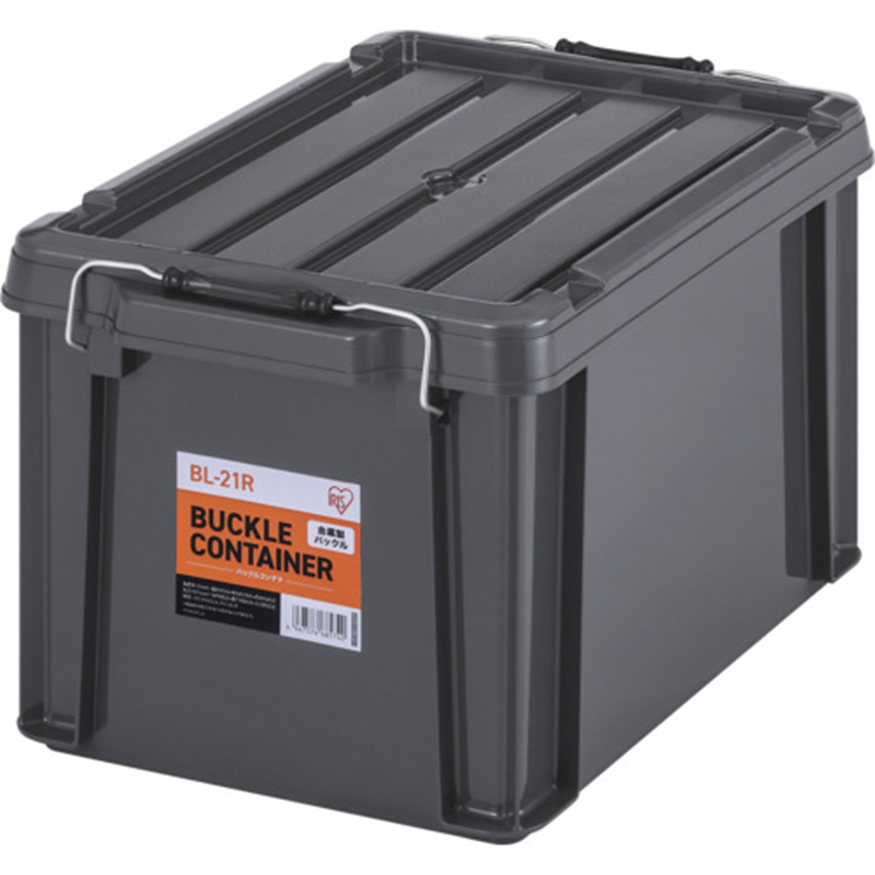 IRIS 299202 バックルコンテナ BL-21R チャコールグレー 1個（ご注文単位1個）【直送品】