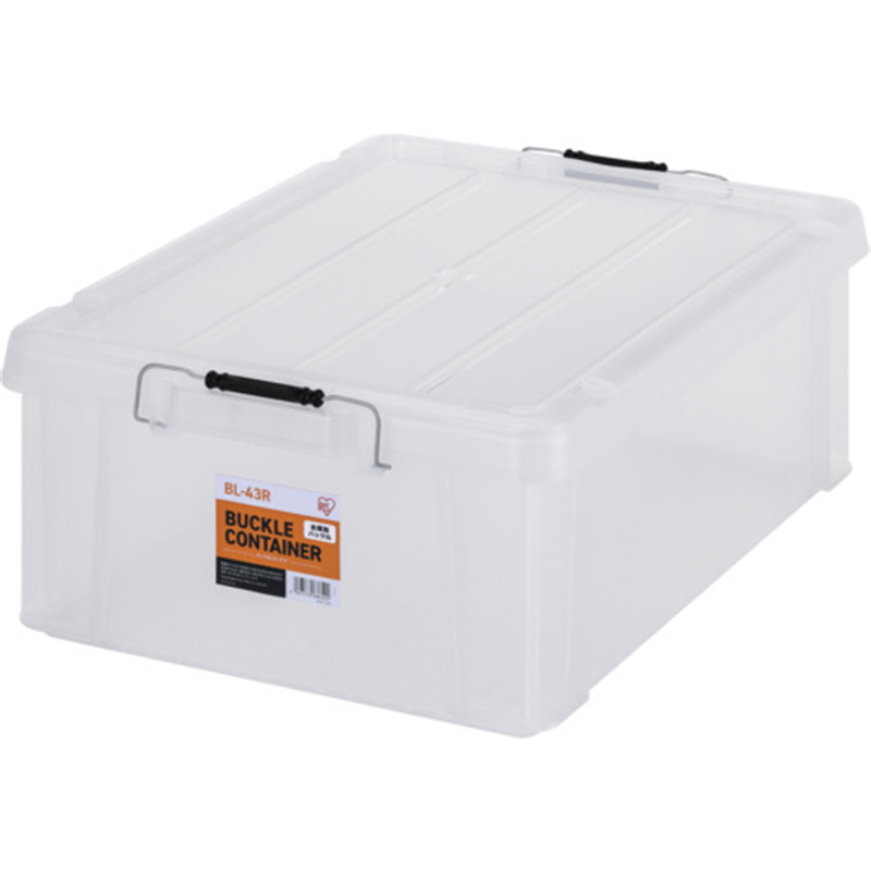 IRIS 299268 バックルコンテナ BL-43R クリア 1個（ご注文単位1個）【直送品】