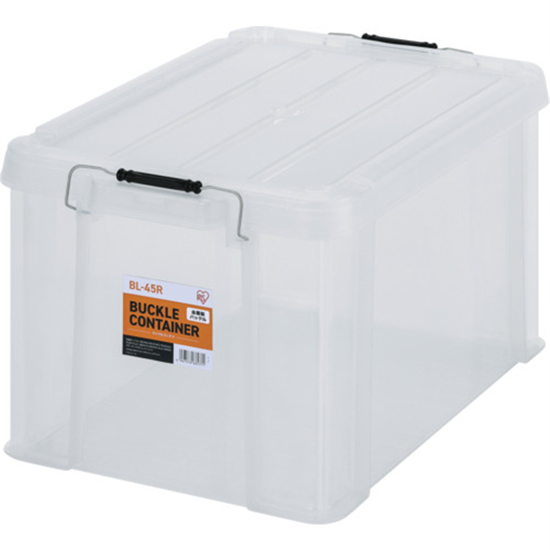IRIS 299205 バックルコンテナ BL-45R クリア 1個（ご注文単位1個）【直送品】