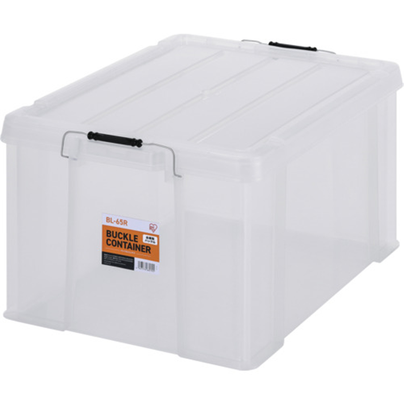 IRIS 299207 バックルコンテナ BL-65R クリア 1個（ご注文単位1個）【直送品】