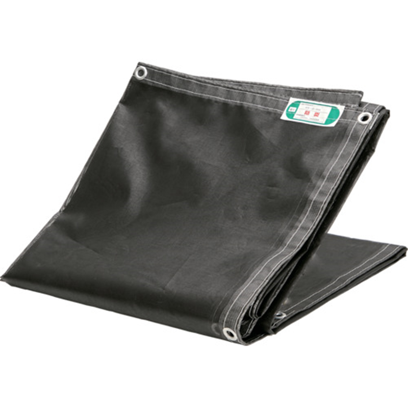 TRUSCO 防炎2類 防炎メッシュシートエコノミー 1.8mX5.4m ブラック 1枚（ご注文単位1枚）【直送品】