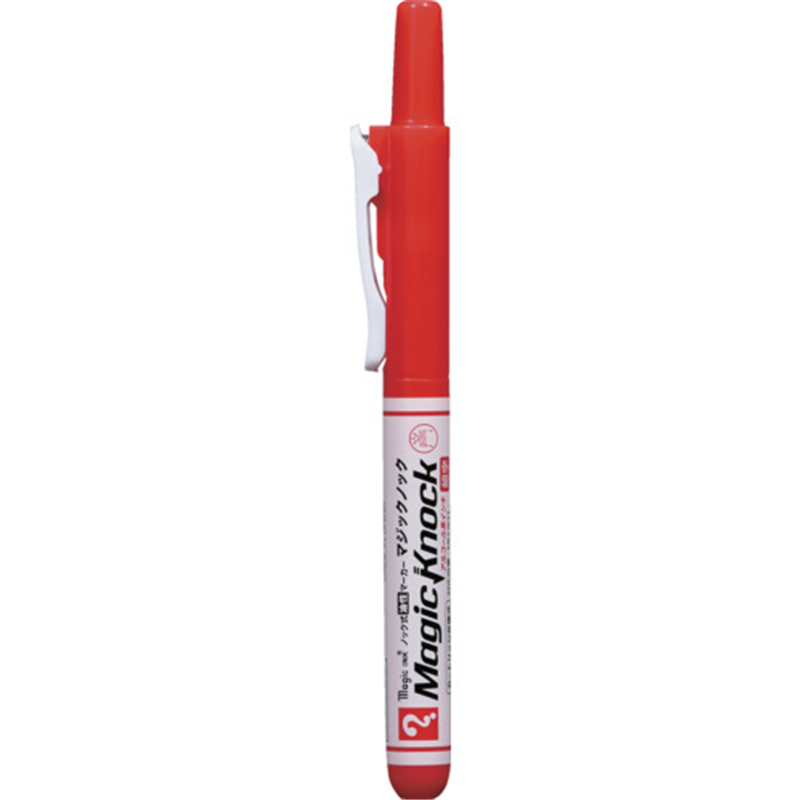 マジックインキ マジックノック 細字 箱売10本セット 赤 1箱（ご注文単位1箱）【直送品】