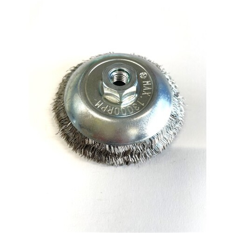 高島産業 ベベルブラシ 電動工具用 ベベル型 85xM10x67 SUS-0.3 1個（ご注文単位1個）【直送品】