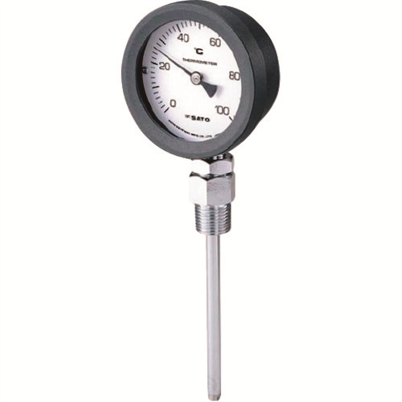 佐藤 バイメタル式温度計BM-S-75P 0~150℃ 50L(2104-00) 1個（ご注文単位1個）【直送品】