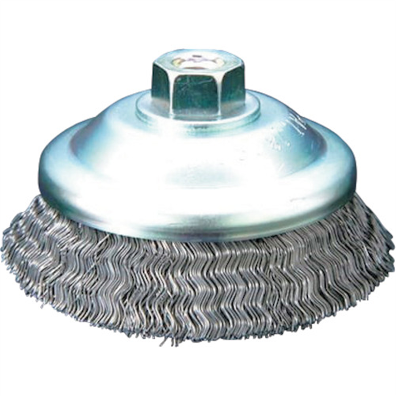 高島産業 ベベルブラシ 電動工具用 OR式ベベル型 90xM10x73 SUS-0.3 1個（ご注文単位1個）【直送品】