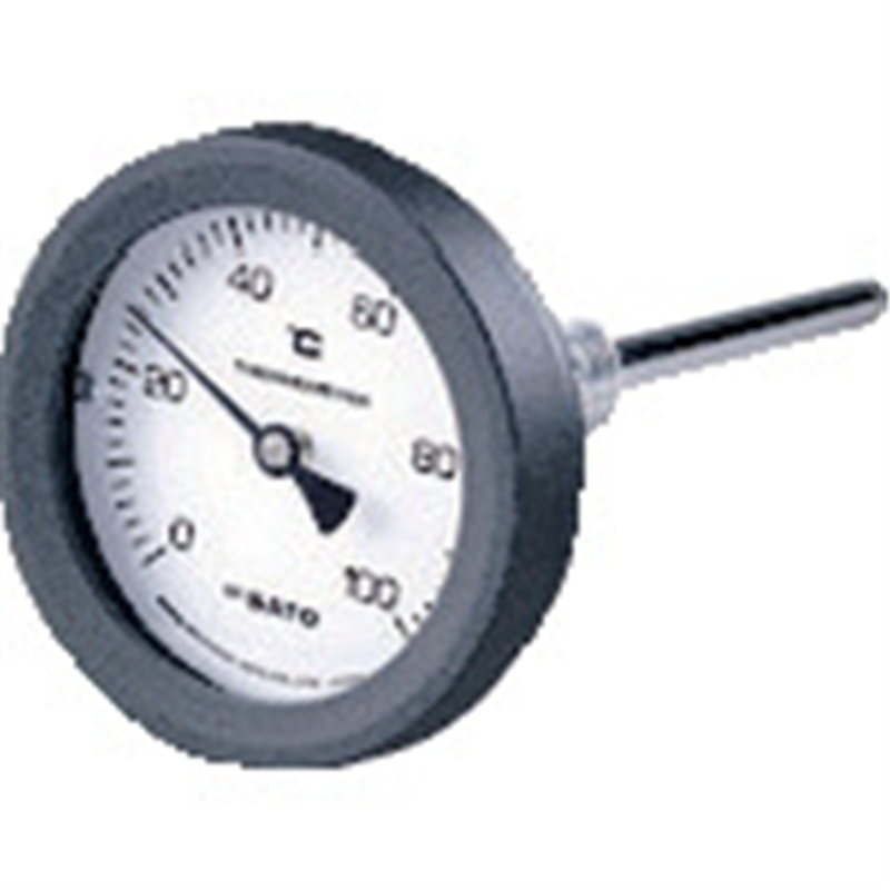 佐藤 バイメタル式温度計BM-T-75P 0~100℃ 50L(2089-00) 1個（ご注文単位1個）【直送品】