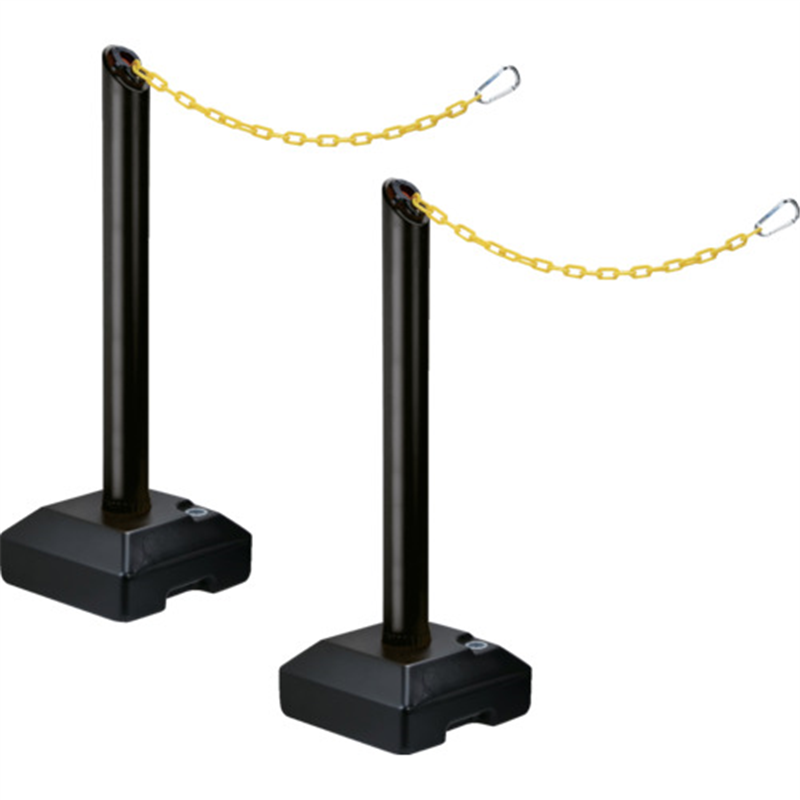 Reelex プラチェーン内蔵ポールバリネオ2 2本セット ブラック 1セット（ご注文単位1セット）【直送品】