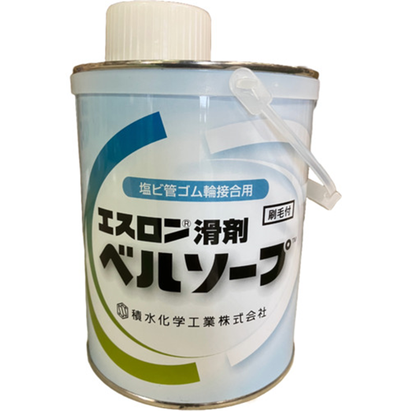 エスロン 滑剤ベルソープ(ゴム輪接続用) 刷毛付 1KG 1缶（ご注文単位1缶）【直送品】