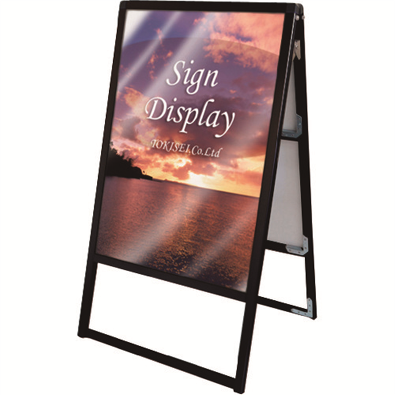 TOKISEI ブラックバリウススタンド看板 アクリルタイプ A1両面 1台（ご注文単位1台）【直送品】
