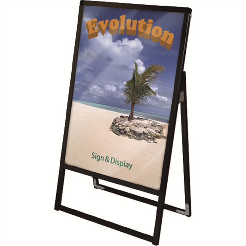 TOKISEI ブラックバリウススタンド看板 アクリルタイプ A2片面 1台（ご注文単位1台）【直送品】