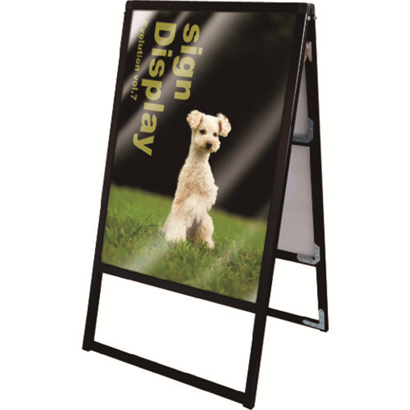 TOKISEI ブラックバリウススタンド看板 アクリルタイプ B2両面 1台（ご注文単位1台）【直送品】