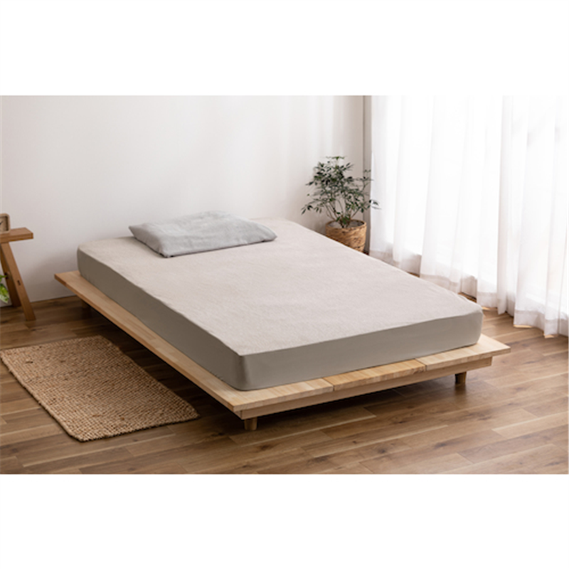 IRIS 103501 透湿防水ボックスシーツ シングル ベージュ 1枚（ご注文単位1枚）【直送品】